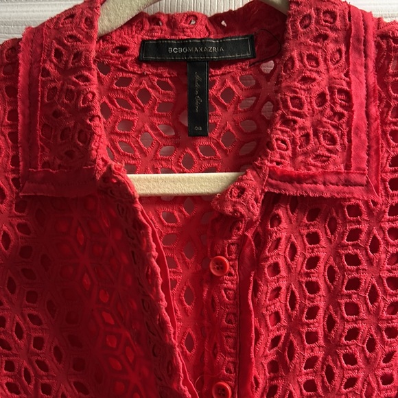 Short-sleeve, a-line, eyelet dress - Picture 2 of 5